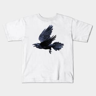 Raven in Flight Kids T-Shirt